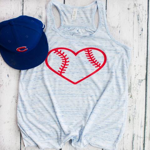 Tank Top - Baseball Heart