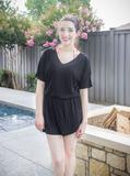 V-Neck Black Dress