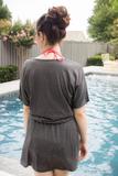 V-Neck Gray Dress